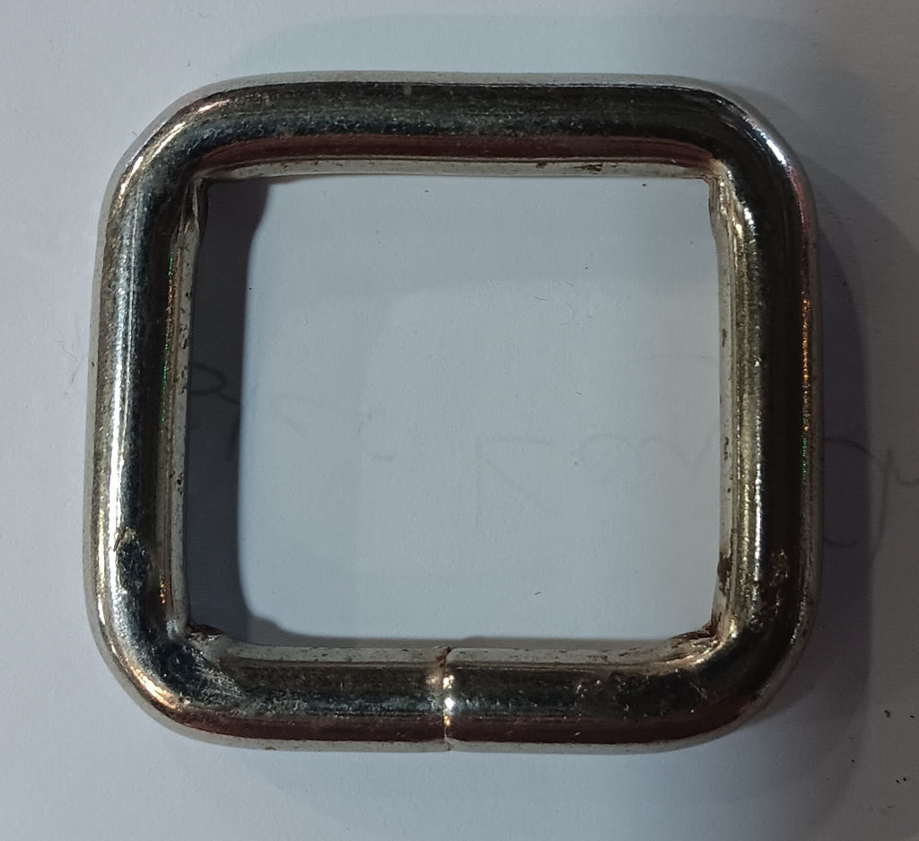 Iron Square Silver Spare Ring Buckle