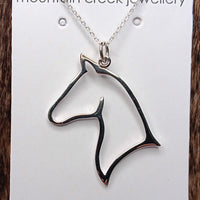 Mountain Creek Sterling Silver Horse Head Necklace