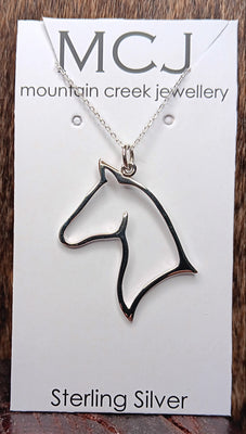 Mountain Creek Sterling Silver Horse Head Necklace