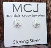 Mountain Creek Chamomile Flower Sterling Silver Studs