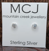 Mountain Creek Sterling Silver & Cubic Zirconia Studs