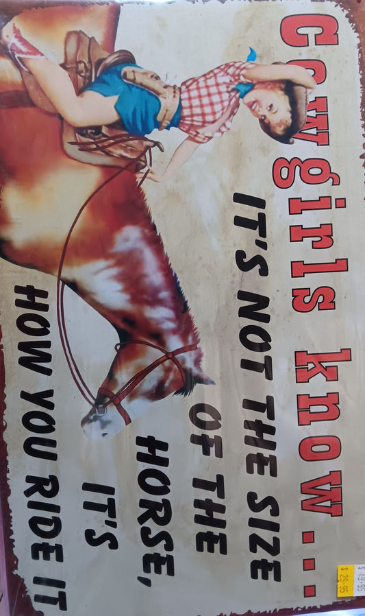 Girls Know Tin Sign
