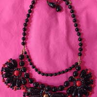 Stones & Beads Necklace with Earrings