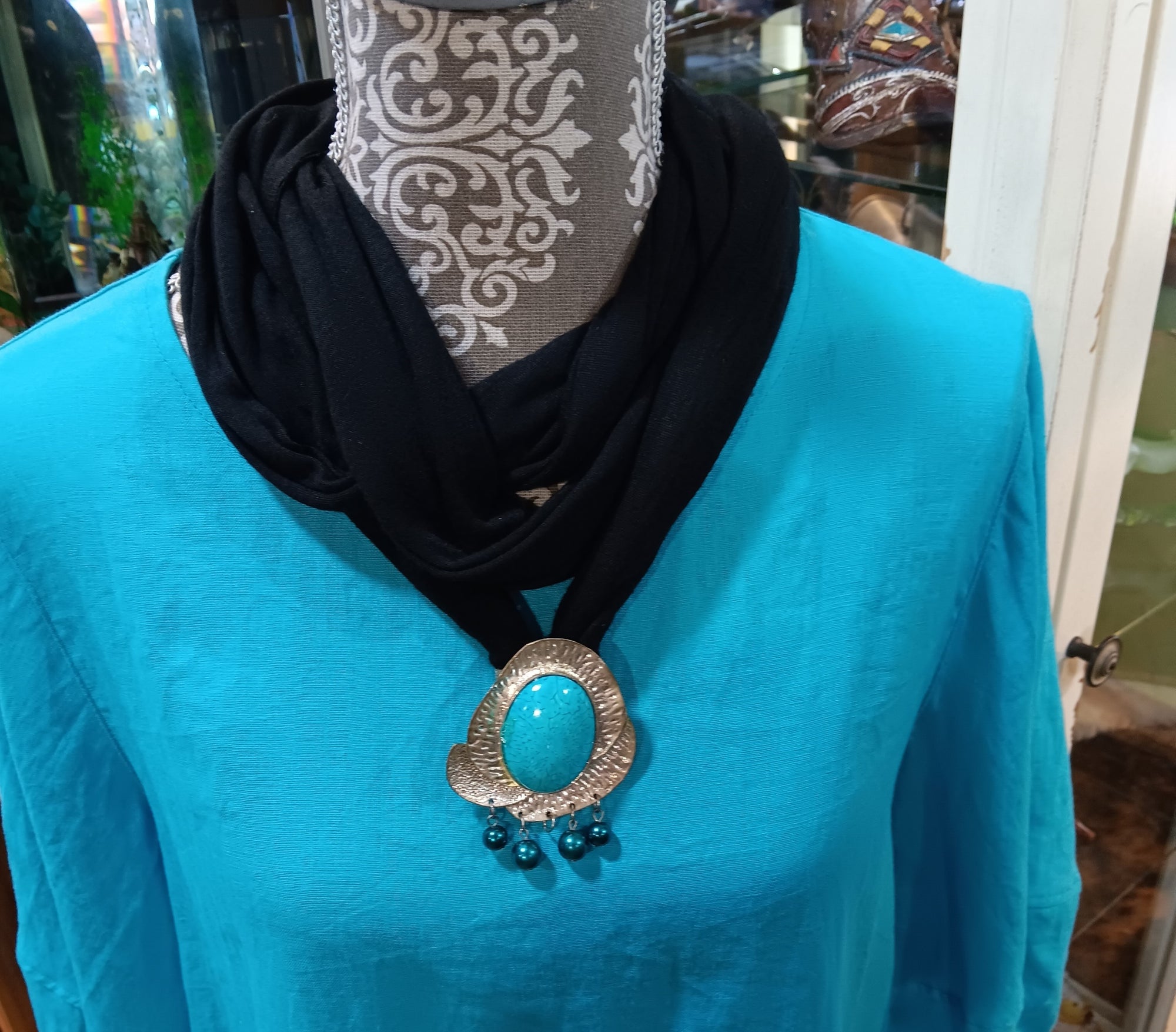 Fashion Scarf - Blue Stone