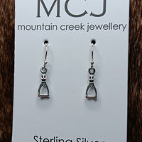 Mountain Creek Sterling Silver Stirrup Hook Earrings