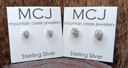 MCJ Sterling Silver Swarovsky Crystal Earring