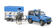 Bruder Land Rover Defender With Horse Trailer