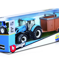 Bburago New Holland Farm Tractor With Trailer