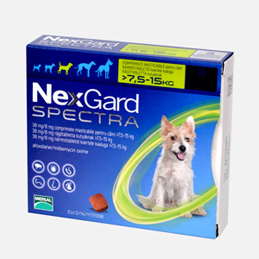 Nexgard Spectra 3 Pack 7.6 - 15KG