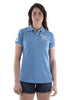 Bullzye Womens Varsity Polo Shirt - Heritage Blue