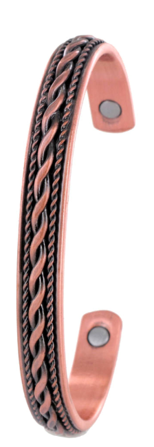 Copper Bangle - Plait Rope