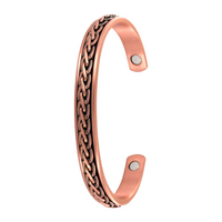 Copper Bangle Pressed Link