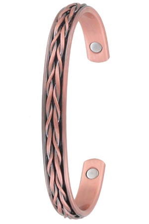 Copper Bangle - Plait