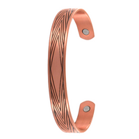 Copper Bangle - Diamond