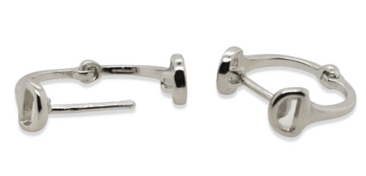 MCJ Snaffle Huggie Earrings