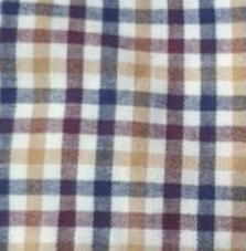 Mens Bisley Cotton Flannelette Shirt - Multi/Maroon Check