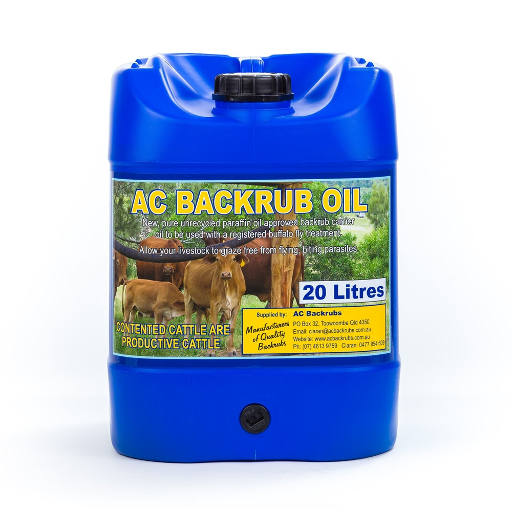 AC Backrub Oil 20L - LOCAL PICKUP ONLY