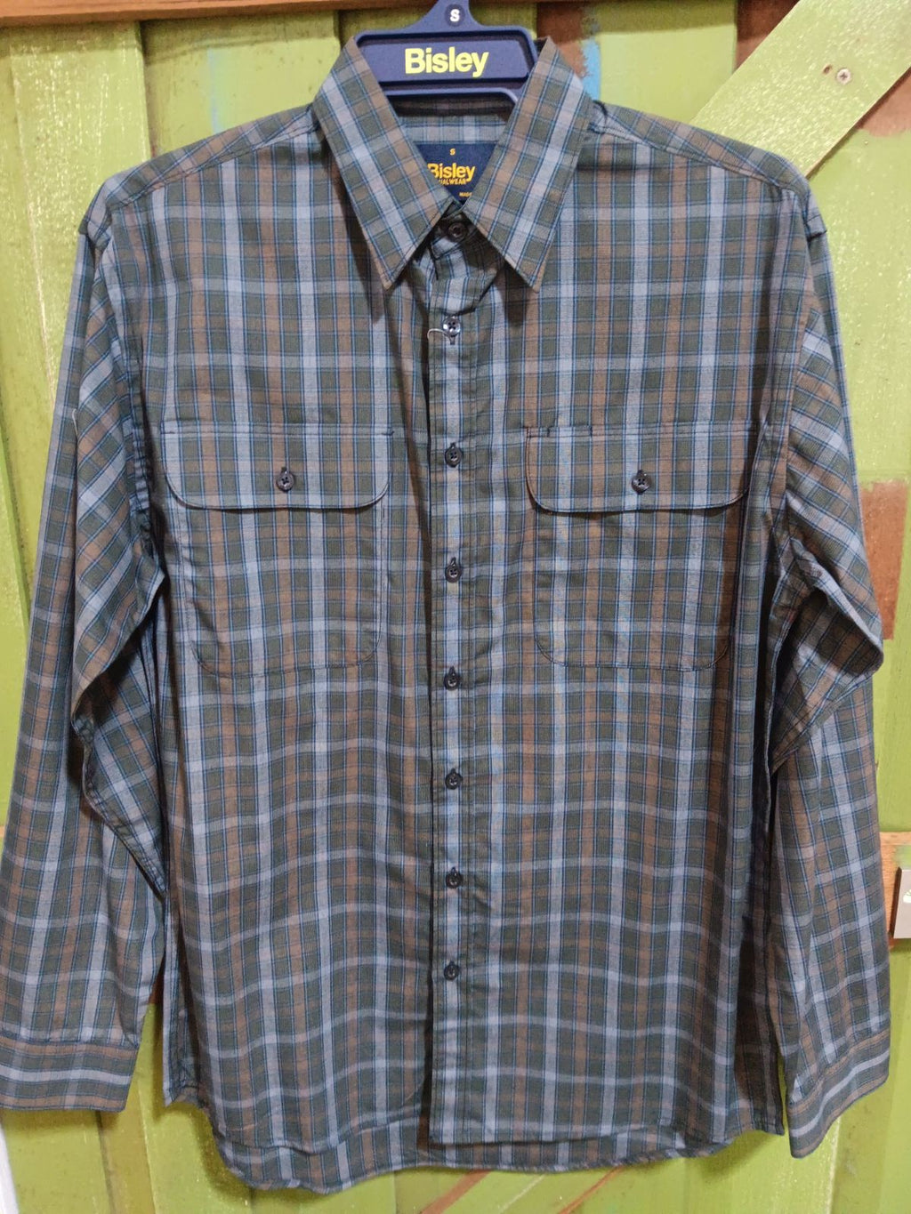 SALE - Bisley Long Sleeve - Grey Check Shirt