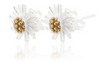 Mountain Creek Chamomile Sterling Silver and Gold Studs