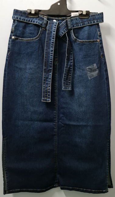 Corfu Long Denim Skirt 9.9oz