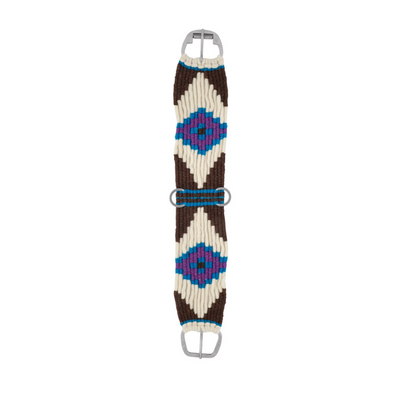 Forth Worth Cord Girth - Turquoise/Brown