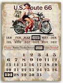 Route 66 Calendar Magnetic