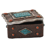 Pure Western Turquoise Mosaic Jewellery Box