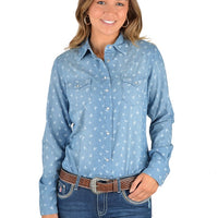 SALE - Pure Western Adriana Print Western Long Sleeve Shirt