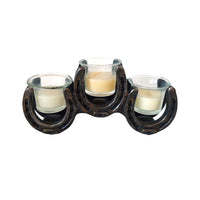 Pure Western Horse Shoe Candle Holder