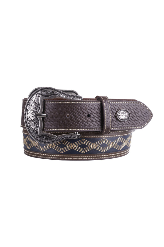 Pure Western Radley Belt - Tan/Navy