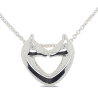 Mountain Creek Stirling Silver Two Horses Necklace