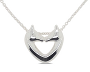 Mountain Creek Stirling Silver Two Horses Necklace