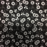 Black & White Flower Bandana - S444A