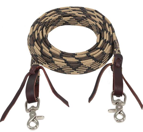 Ezy Ride Aztec Waxed Rein Tan/Brown