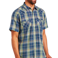 Ariat Mens Huey Retro Snap Short Sleeve Shirt