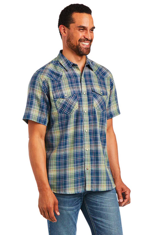 Ariat Mens Huey Retro Snap Short Sleeve Shirt