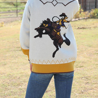 CRUEL GIRL Womens Knit Sweater Cowboy Cardigan