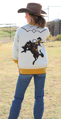 CRUEL GIRL Womens Knit Sweater Cowboy Cardigan