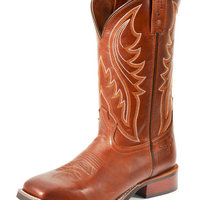 Pure Western Mens Tex Boot - Mahogony Brown Size 12 Only