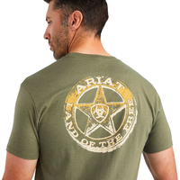 Ariat Mens Star Short Sleeve T-Shirt - Military Heather