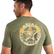 Ariat Mens Star Short Sleeve T-Shirt - Military Heather