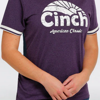 CINCH Ladies Ringer T-shirt - MSK7890002 PUR
