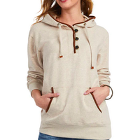 Ariat Womens REAL Elevated Hoodie - Oatmeal Heather