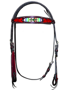 Fort Worth Turquoise Beaded Headstall - FOR20-0013