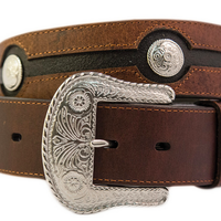 Brigalow Kids Leather Belt with Conchos