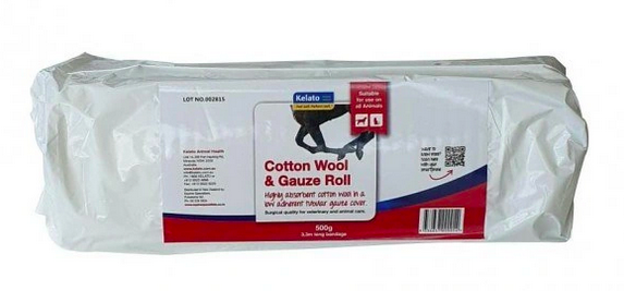 Kelato Cotton Wool & Gauze Roll 500g
