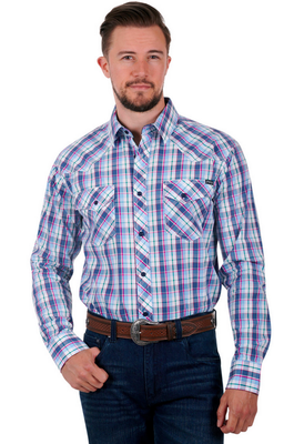 Pure Western Mens Alex Long Sleeve Shirt