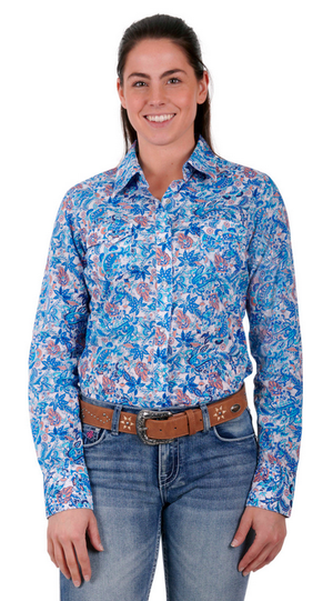 Pure Western Womens Frances Long Sleeve Shirt