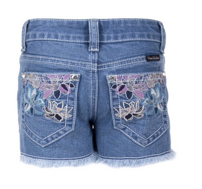 Pure Western Girls Audrey Shorts - Faded blue