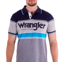 Wrangler Mens Leo Polo Shirt - Navy/Blue